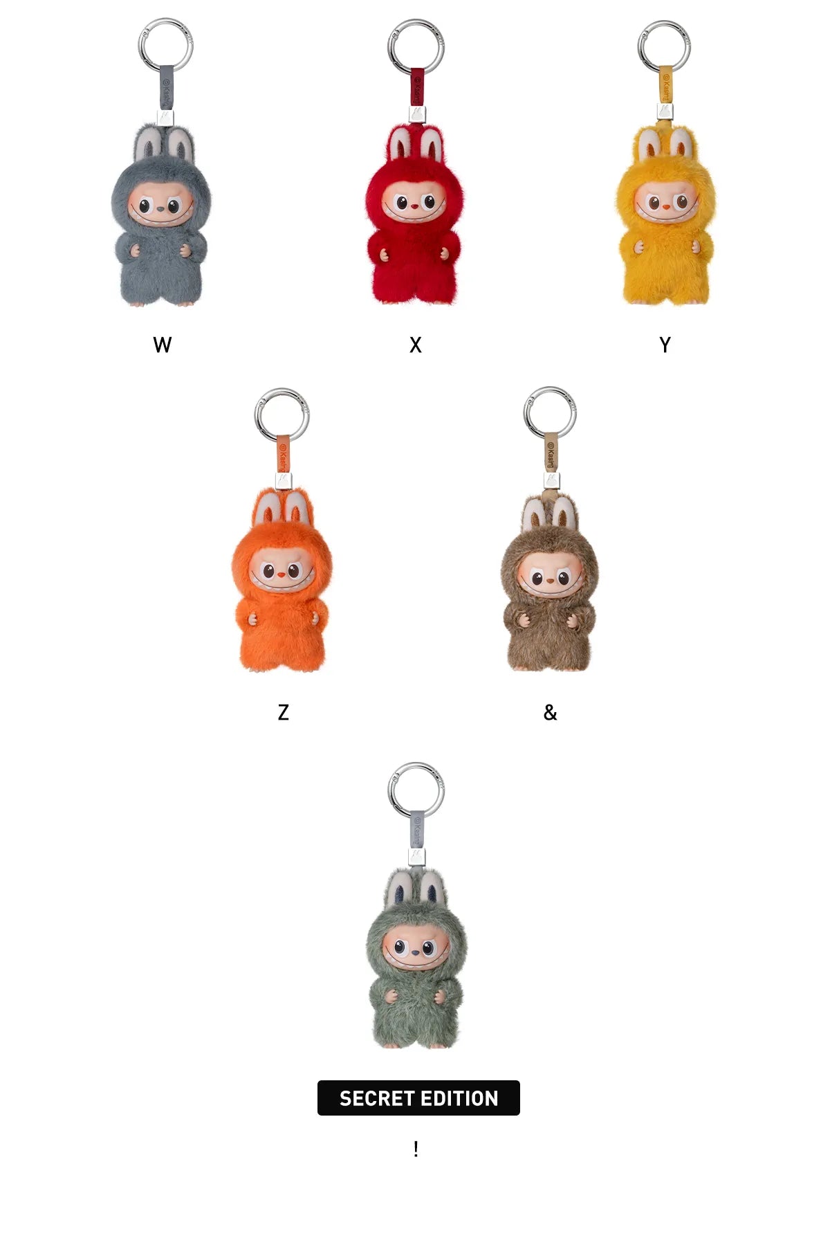 Pop Mart Labubu The Monsters Pin for Love Series Vinyl Plush Pendant (N-Z) Sealed Case