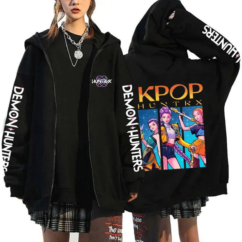 Sweat à capuche zippé K-Pop Demon Hunters – X1