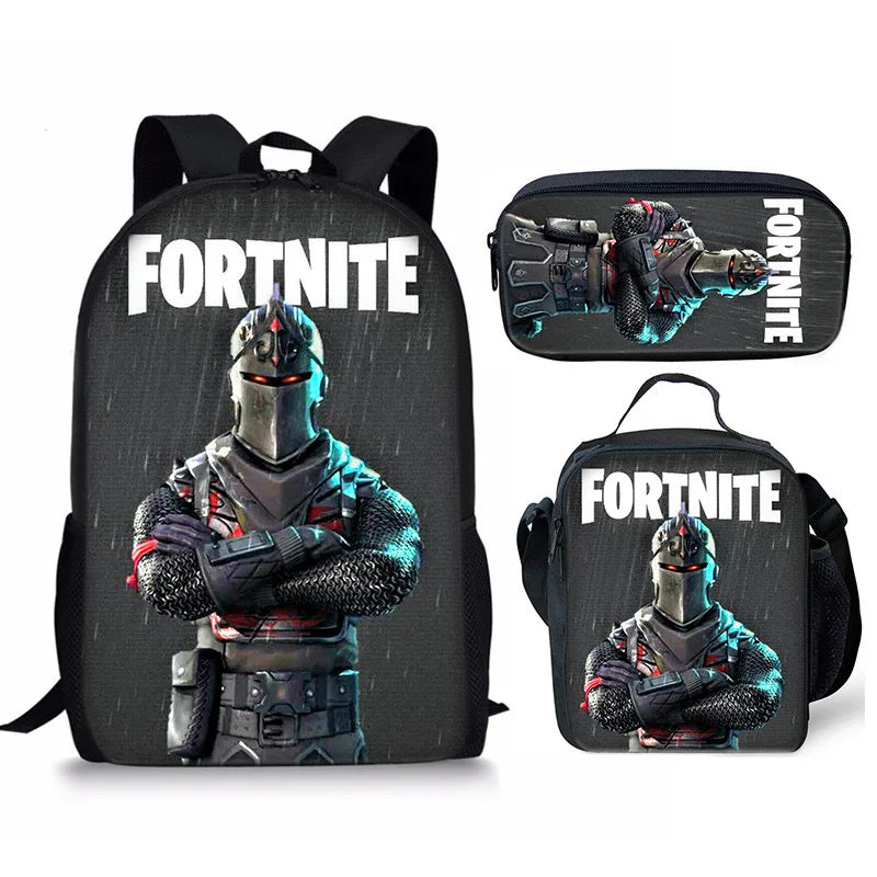 Set Fortnite 3 pièces : Sac à dos, sac repas et trousse – FN7