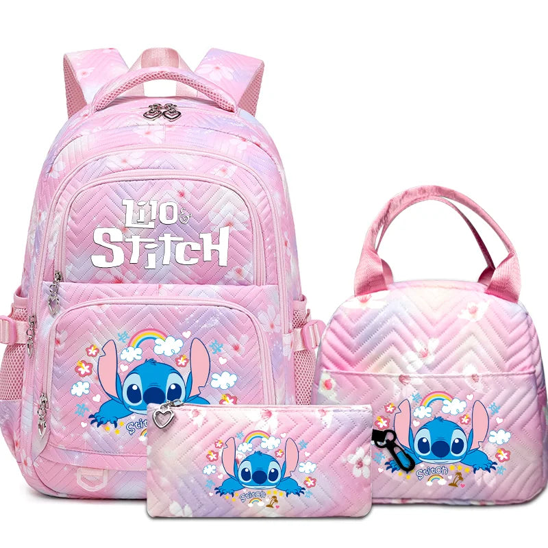 Stitch Backpack Set – School Bag, Lunch Bag & Pencil Case - M1