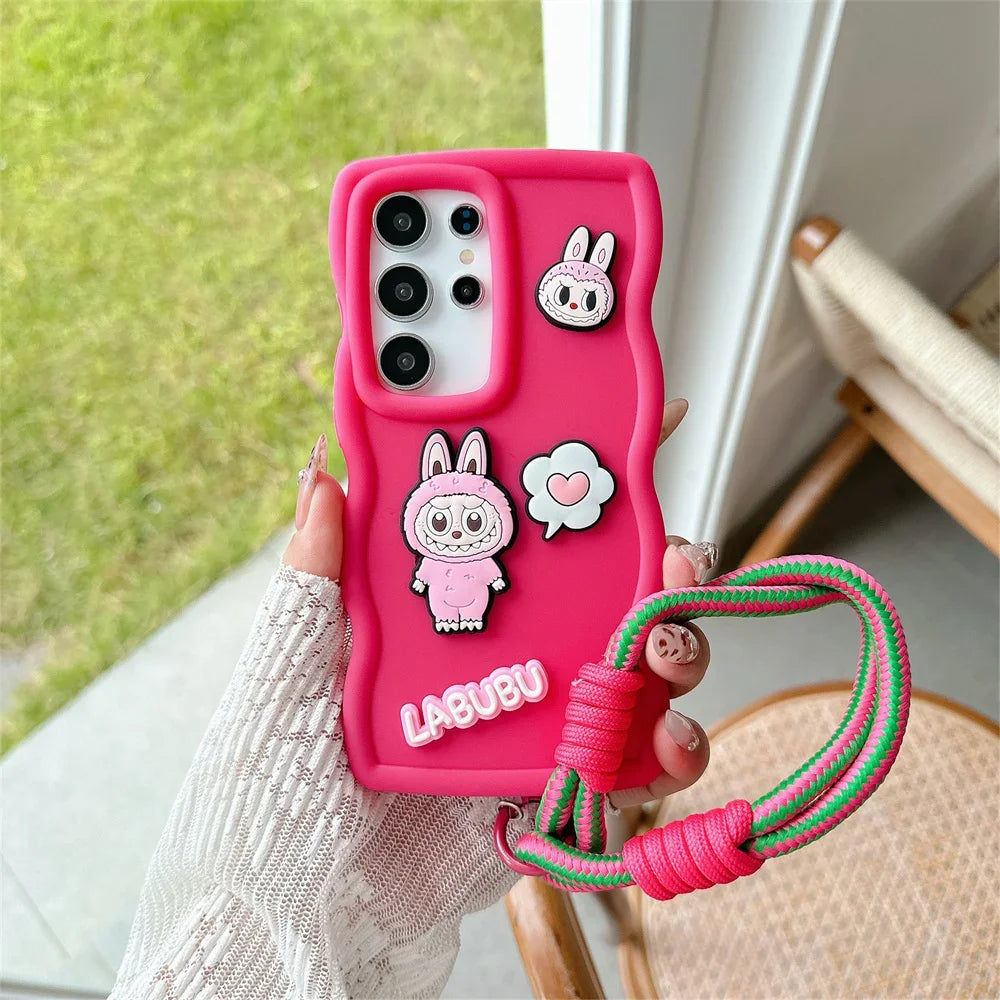Coque Samsung Labubu avec dragonne