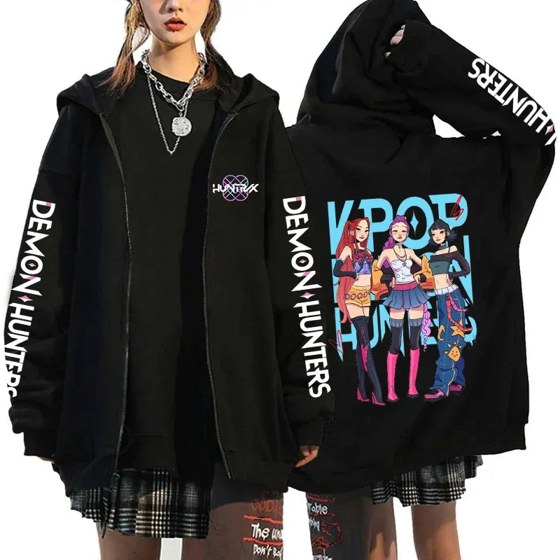 Sweat à capuche zippé K-Pop Demon Hunters – X1