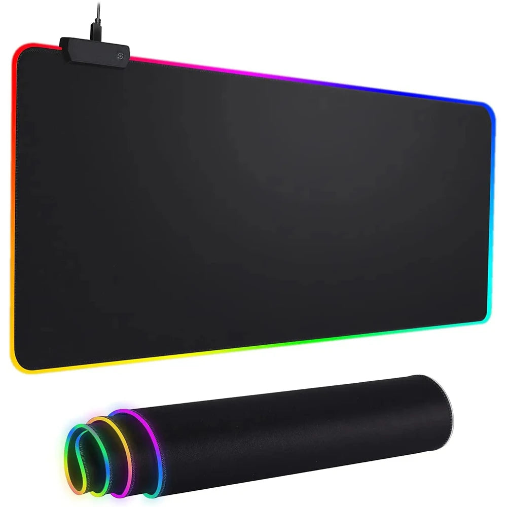 Tapis de Souris Gamer LED Minecraft – RGB Antidérapant, Grand Format