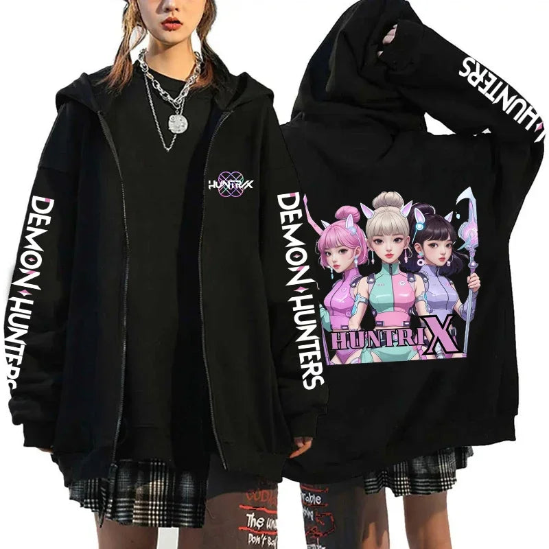 Sweat à capuche zippé K-Pop Demon Hunters – X1