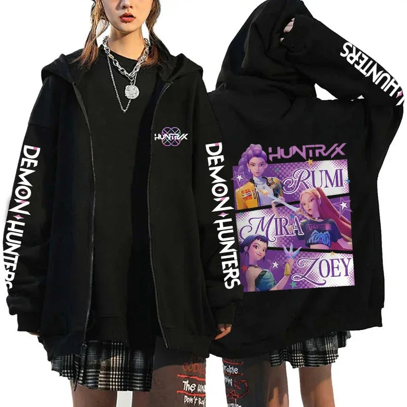 Sweat à capuche zippé K-Pop Demon Hunters – X1