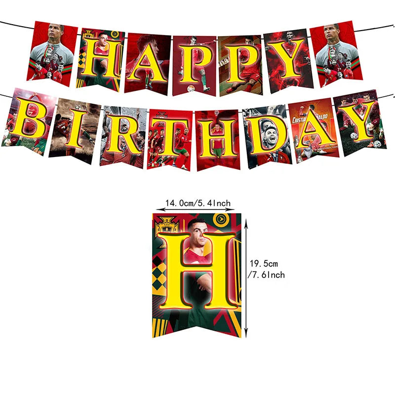 Kit d'anniversaire Cristiano Ronaldo – cr7