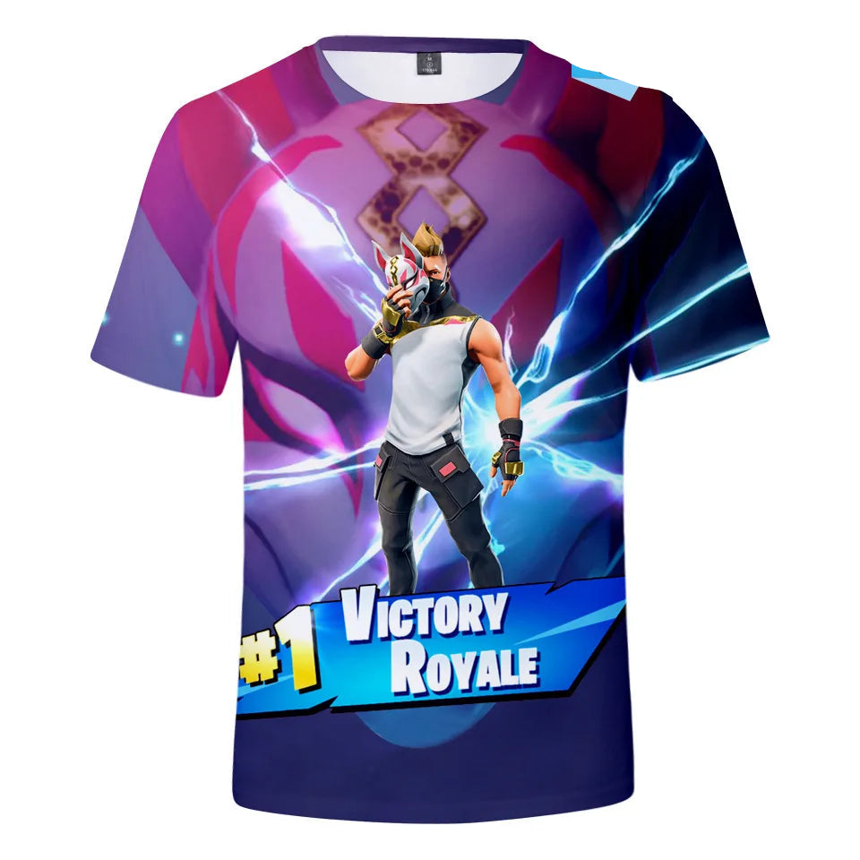 T-shirt Fortnite 3D – Enfant et Adulte-FN2
