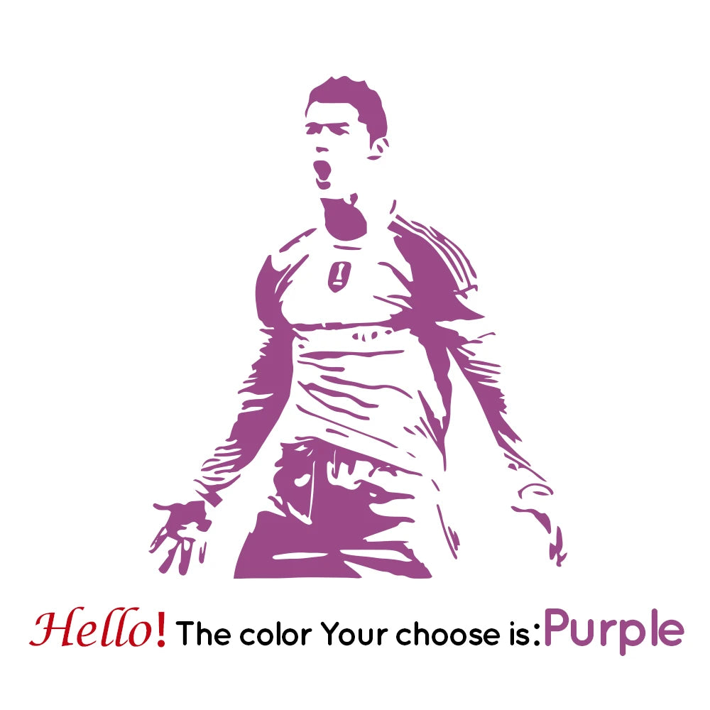 Autocollant mural Ronaldo – vinyle 2