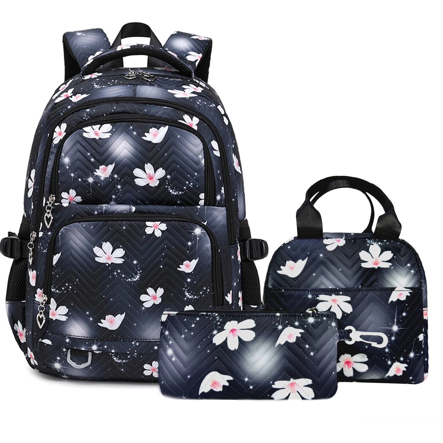 Stitch Backpack Set – School Bag, Lunch Bag & Pencil Case - M1