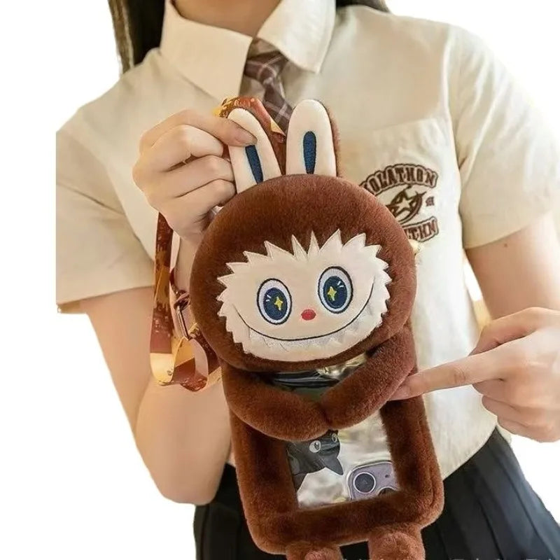Sacoche téléphone Labubu en peluche