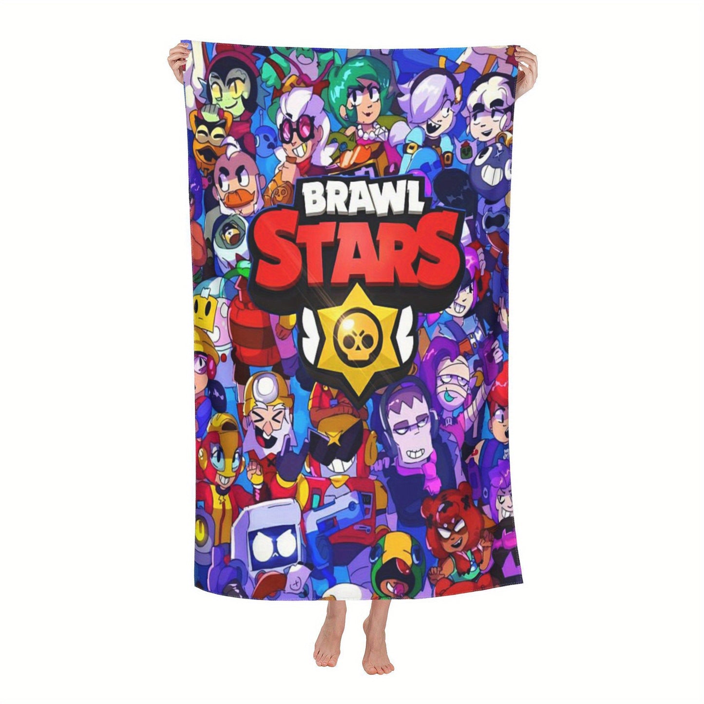 Serviette de plage à thème Brawl Stars