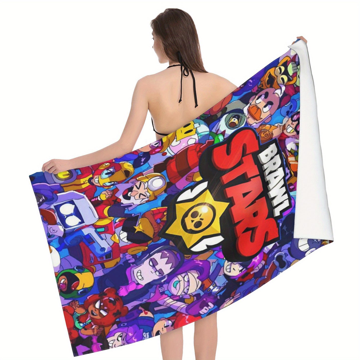 Serviette de plage à thème Brawl Stars