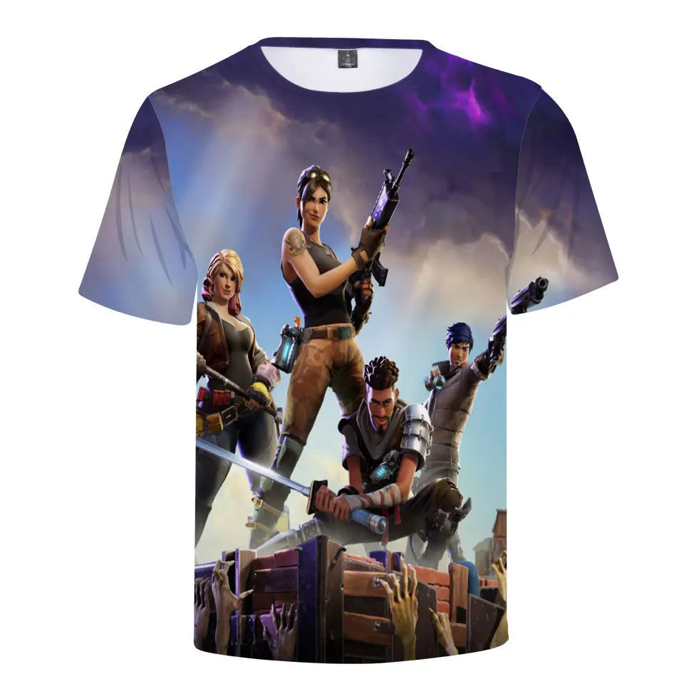 T-shirt Fortnite 3D – Enfant et Adulte-FN1