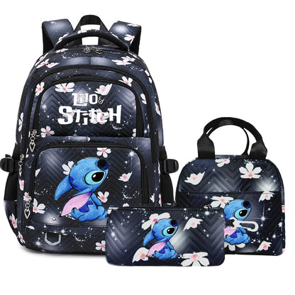 Stitch Backpack Set – School Bag, Lunch Bag & Pencil Case - M1