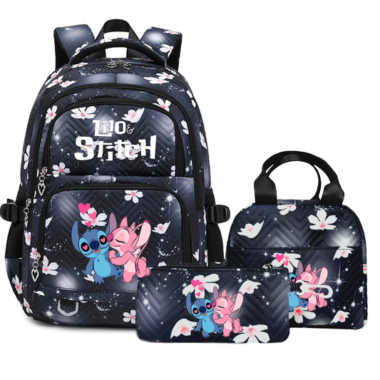 Stitch Backpack Set – School Bag, Lunch Bag & Pencil Case - M1