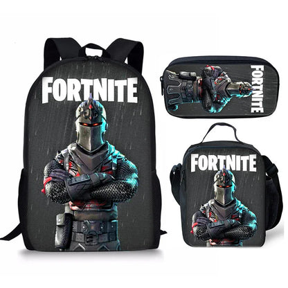 Set Fortnite 3 pièces : Sac à dos, sac repas et trousse – FN7