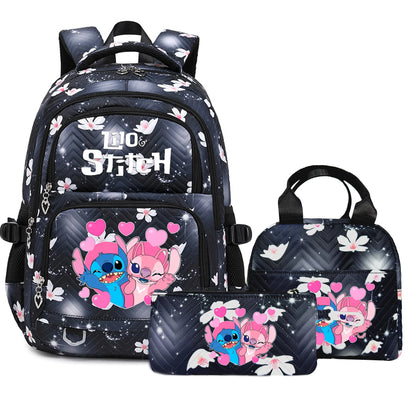 Stitch Backpack Set – School Bag, Lunch Bag & Pencil Case - M1