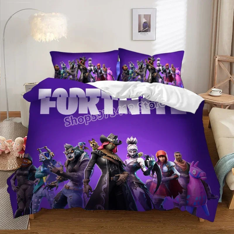 Ensemble de literie Fortnite – Housse de couette et taies d’oreiller – FN1