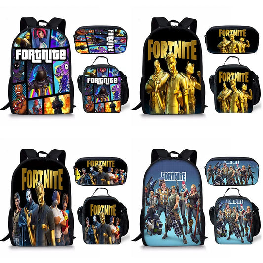 Set Fortnite 3 pièces : Sac à dos, sac repas et trousse – FN7