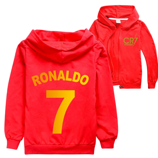 Vestes à capuche CR7 Enfant –  Rouge