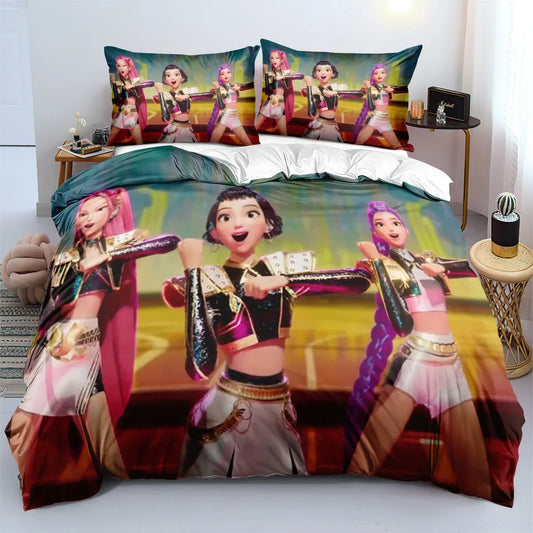 Parure de lit K-Pop Demon Hunters – x3