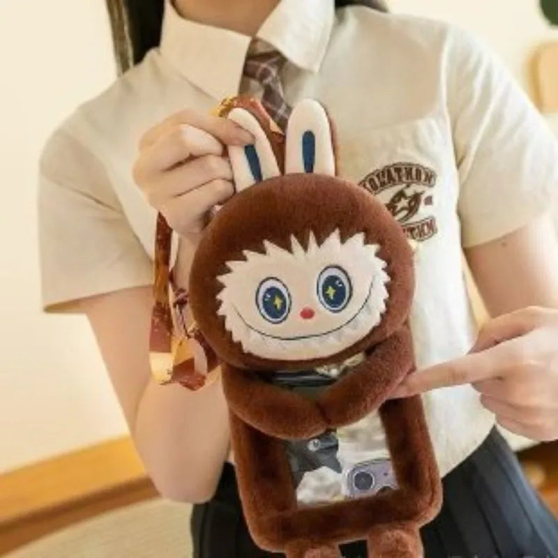 Sacoche téléphone Labubu en peluche