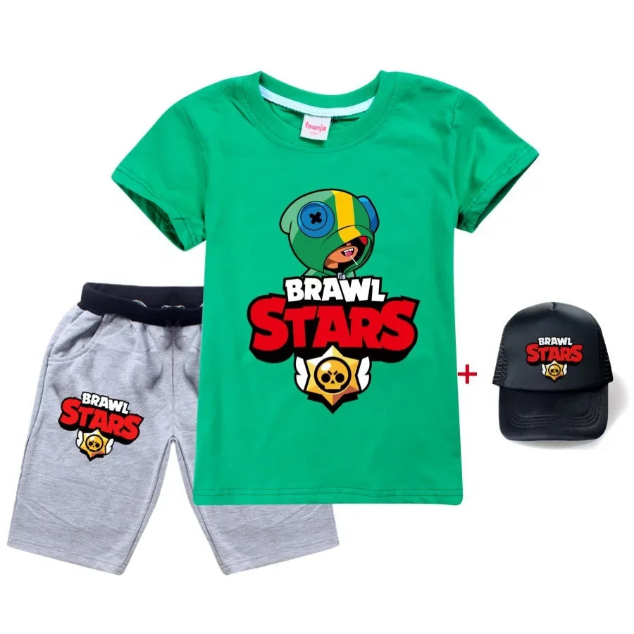 Ensemble T-shirt , short et casquette Brawlstars