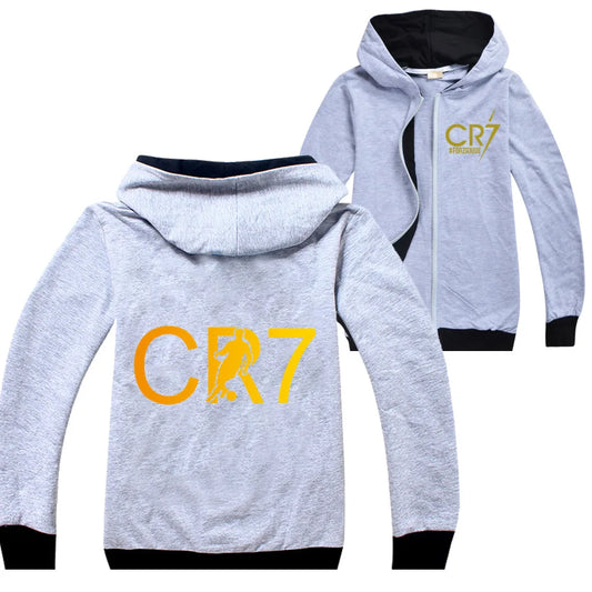 Vestes à capuche CR7 Enfant – Gris