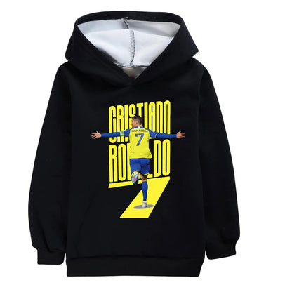 Sweat Enfant CR7 Hiver – Capuche, Coton Polaire - c1