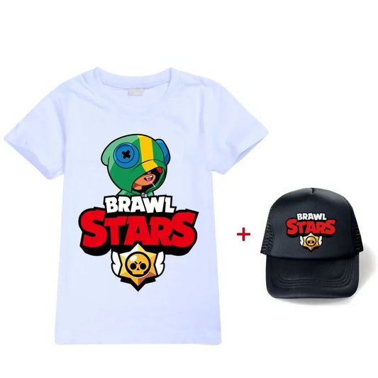 Ensemble T-shirt et Casquette Leon Brawl Stars – BS5