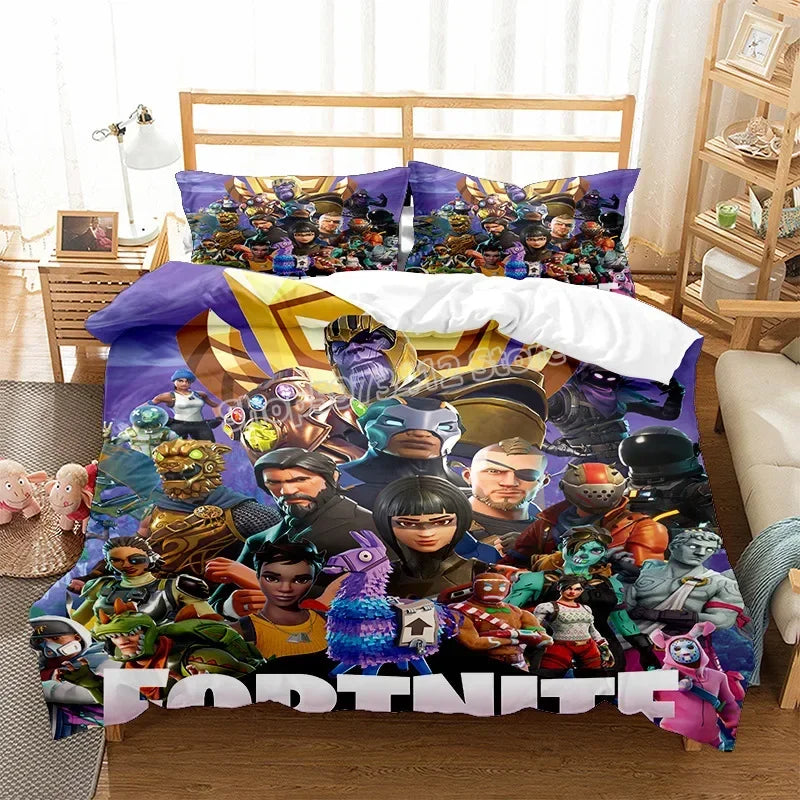 Ensemble de literie Fortnite – Housse de couette et taies d’oreiller – FN1