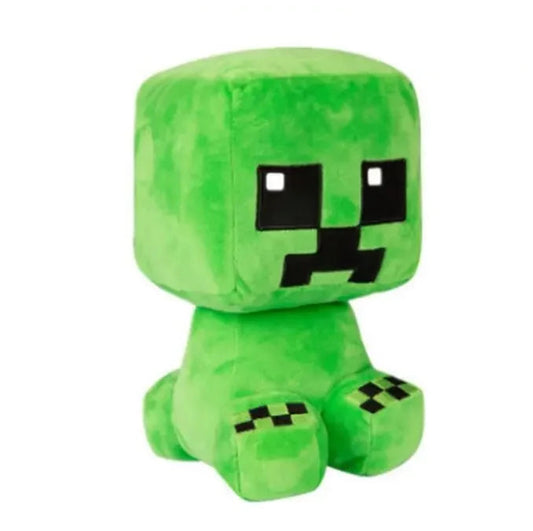 Peluche Creeper Minecraft – Figurine verte 26 cm