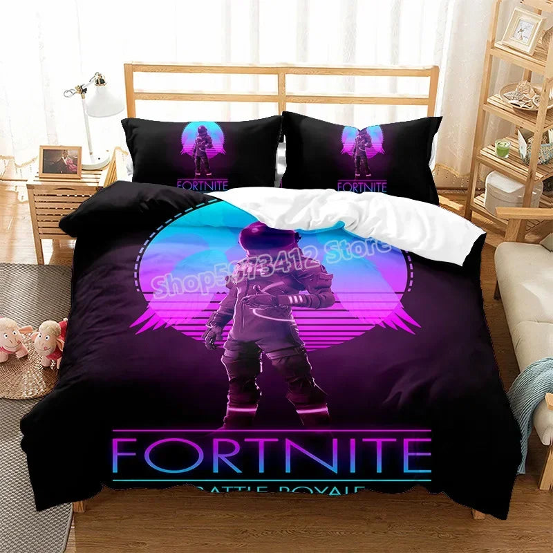 Ensemble de literie Fortnite – Housse de couette et taies d’oreiller – FN1
