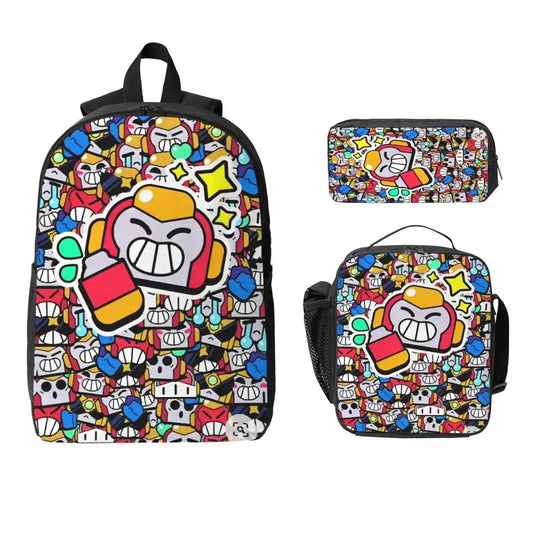 Brawl Stars Backpack, Pencil Case and Snack Bag Set – ab 24