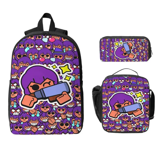 Brawl Stars Backpack, Pencil Case and Snack Bag Set – ab 23