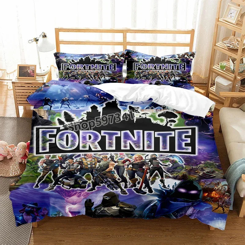 Ensemble de literie Fortnite – Housse de couette et taies d’oreiller – FN1