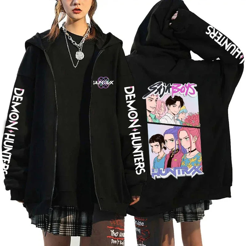 Sweat à capuche zippé K-Pop Demon Hunters – X1