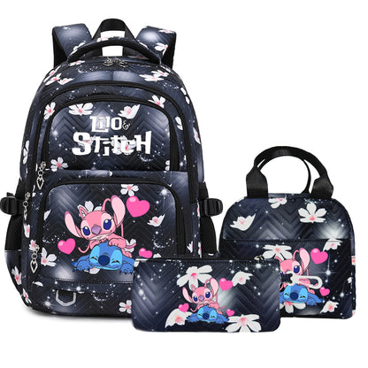 Stitch Backpack Set – School Bag, Lunch Bag & Pencil Case - M1
