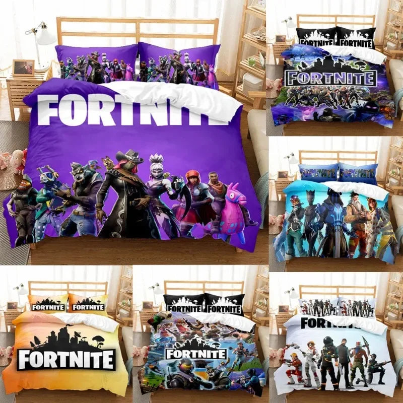 Ensemble de literie Fortnite – Housse de couette et taies d’oreiller – FN1