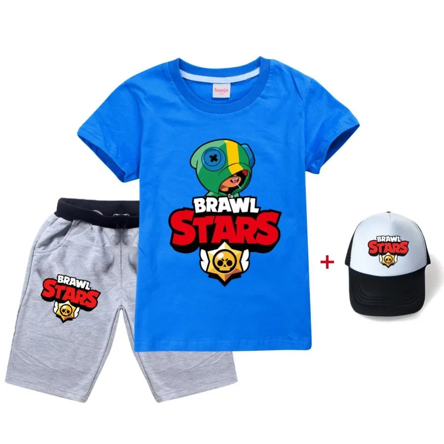 Ensemble T-shirt , short et casquette Brawlstars