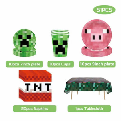 Kit Décoration Anniversaire Minecraft – MC1