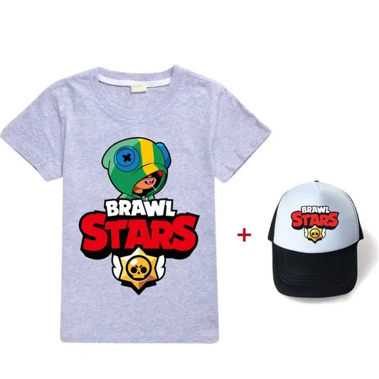 Ensemble T-shirt et Casquette Leon Brawl Stars – BS8