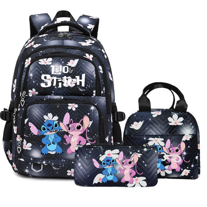 Stitch Backpack Set – School Bag, Lunch Bag & Pencil Case - M1