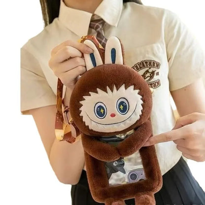Sacoche téléphone Labubu en peluche