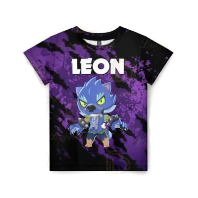 T-shirt pour enfants BrawlStars Leon