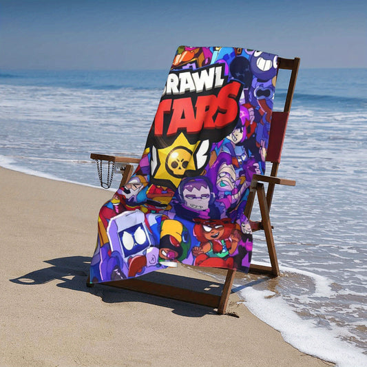 Serviette de plage à thème Brawl Stars